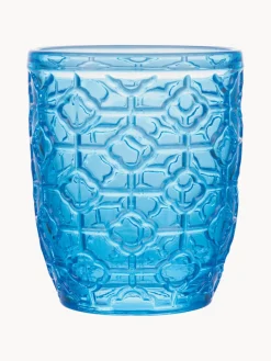 Vasos de agua con relieve Bicchieri, 6 uds.