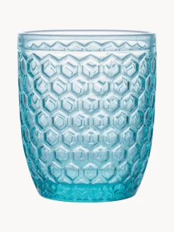 Vasos de agua con relieve Bicchieri, 6 uds.