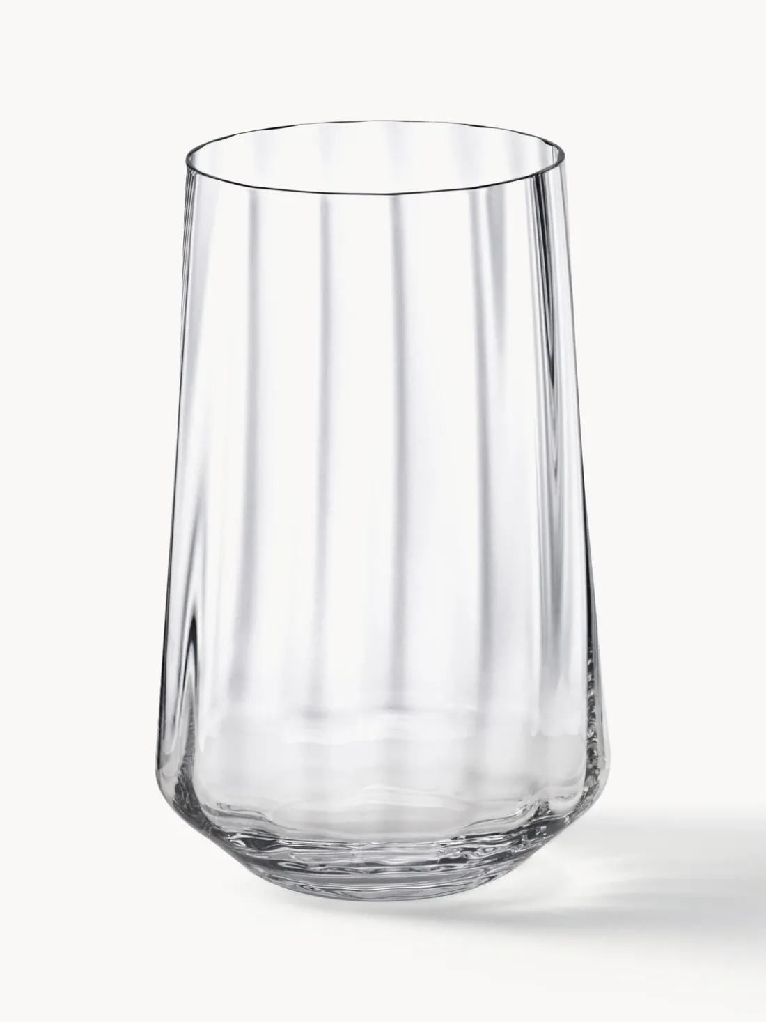 Vasos de agua de cristal con relieves Bernadotte, 6 uds.