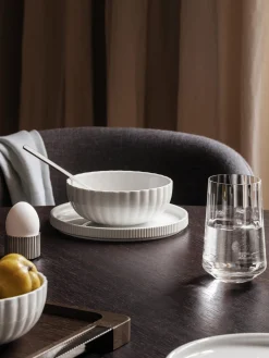 Vasos de agua de cristal con relieves Bernadotte, 6 uds.