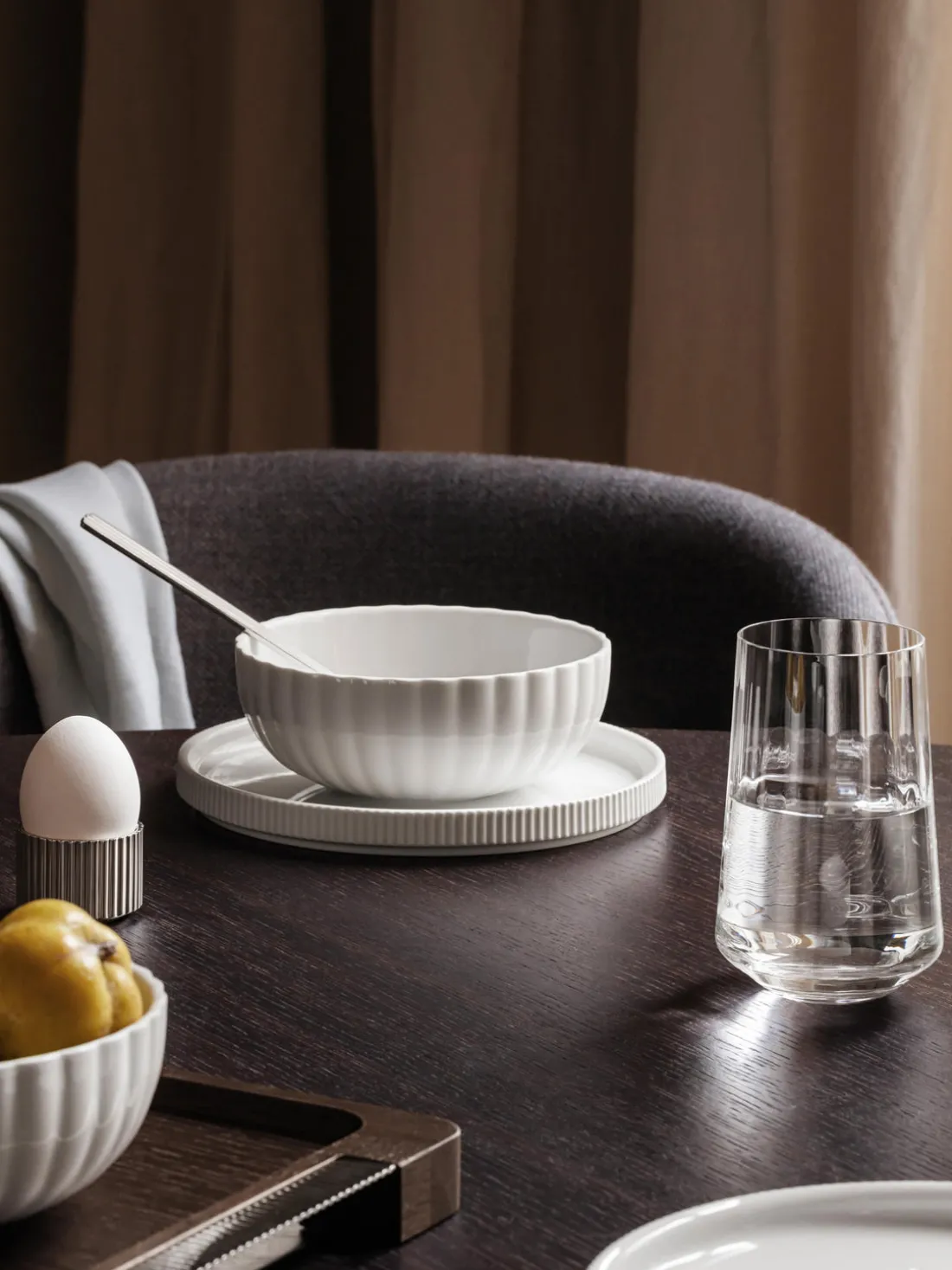 Vasos de agua de cristal con relieves Bernadotte, 6 uds.