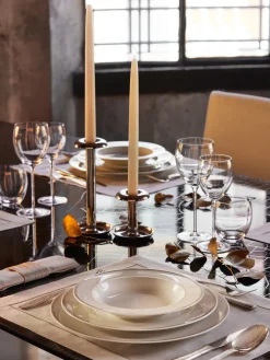 Vasos de agua de cristal con adorno dorado Dvorak, 6 uds.