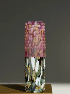 Vasos de agua de vidrio soplado Confetti Hobnail, 2 uds.