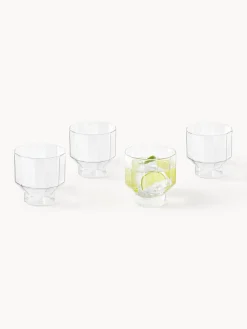 Vasos de agua soplados Angoli, 4 uds.