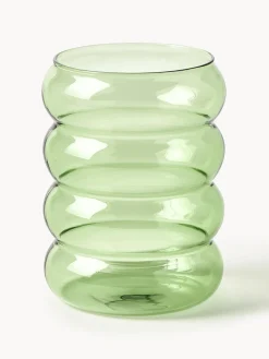 Vasos de agua soplados Bubbly, 4 uds.