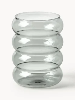 Vasos de agua soplados Bubbly, 4 uds.