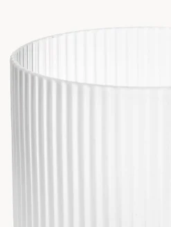 Vasos de agua soplados con relieves Ripple, 4 uds.