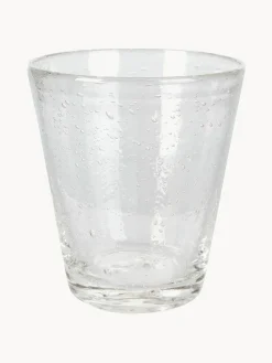 Vasos de agua soplados con burbujas Cancun, 6 uds.