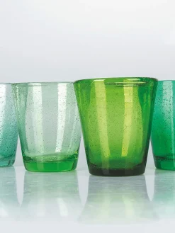 Vasos de agua soplados con burbujas Cancun, 6 uds.