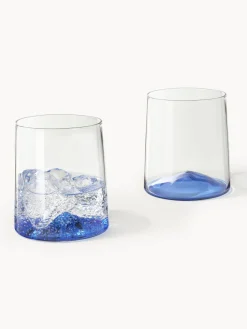 Vasos de agua soplados Hadley, 4 uds.