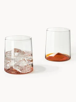 Vasos de agua soplados Hadley, 4 uds.