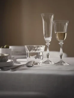 Vasos de agua soplados Swirl, 4 uds.