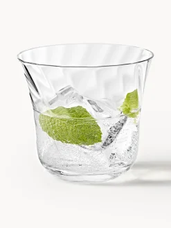 Vasos de agua soplados Swirl, 4 uds.