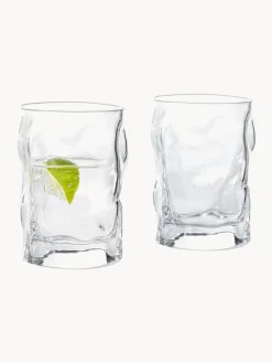 Vasos de forma orgánica Sorgente, 6 uds.