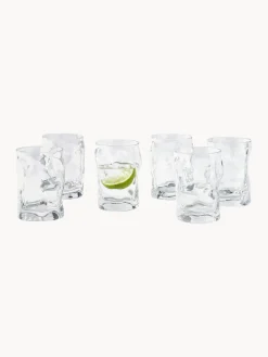 Vasos de forma orgánica Sorgente, 6 uds.