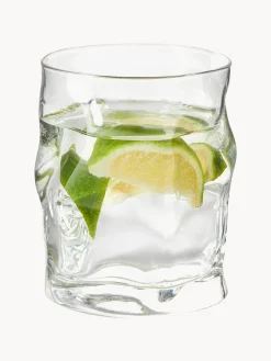 Vasos de forma orgánica Sorgente, 6 uds.