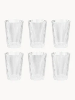 Vasos de vidrio Pilastro, 6 uds.