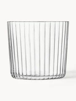 Vasos de vidrio soplado artesanlamente Gio, 4 uds.