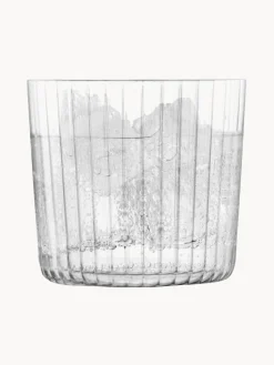 Vasos de vidrio soplado artesanlamente Gio, 4 uds.