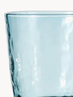 Vasos de vidrio soplado artesanalmente Hammered, 4 uds.