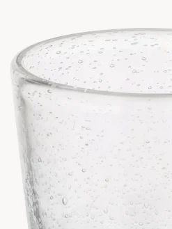 Vasos de vidrio soplado con burbujas Bubble, 4 uds.