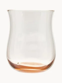 Vasos de vidrio soplado Desiguale, 6 uds., tamaños y colores diferentes