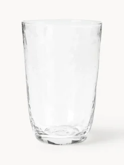 Vasos de vidrio soplado Hammered, 4 uds.