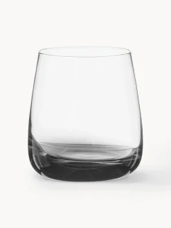 Vasos de vidrio soplados artesanalmente Smoke, 4 uds.
