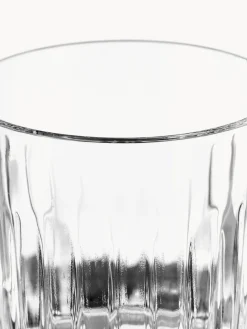 Vasos old fashioned de cristal con relive Timeless, 6 uds.