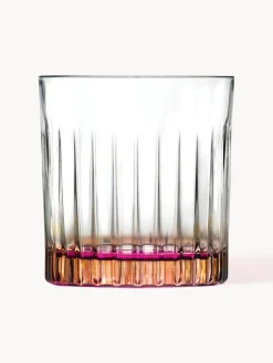 Vasos old fashioned de cristal luxion Gipsy, 6 uds.