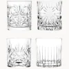 Vasos old fashioned de cristal con relieve Bichiera, 4 uds.