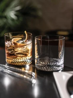 Vasos old fashioned de cristal Echo, 4 uds.