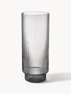 Vasos soplados con relieves Ripple, 4 uds.