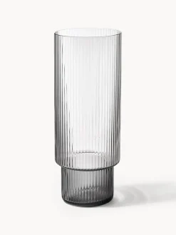 Vasos soplados con relieves Ripple, 4 uds.