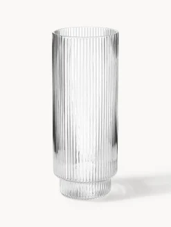 Vasos soplados con relieves Ripple, 4 uds.