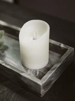 Vela blanca LED Bino, 10 cm