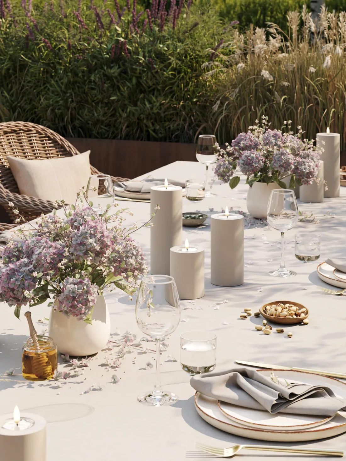 Vela LED artesanal Real Flame, 10 cm