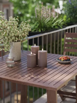 Vela LED artesanal Real Flame, 15 cm