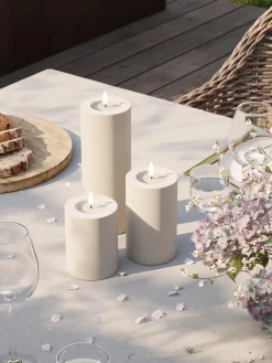 Vela LED artesanal Real Flame, 15 cm