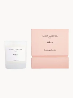 Vela perfumada artesanal White (naranja, hoja de parra y sándalo)