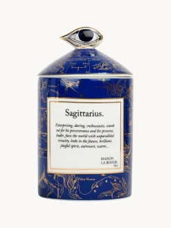 Vela perfumada artesanal Sagittarius (gurjum, rosa y azafrán)