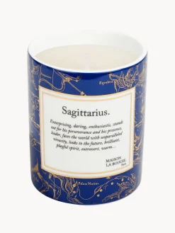 Vela perfumada artesanal Sagittarius (gurjum, rosa y azafrán)