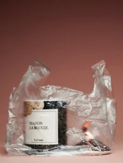 Vela perfumada artesanal La Lune (bergamota, limón e higo)