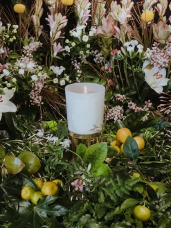 Vela perfumada artesanal Positano (jazmín, magnolia, azahar)