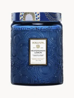 Vela perfumada artesanal Mediterranean Lemon (limón, bergamota, jazmín y ámbar solar)