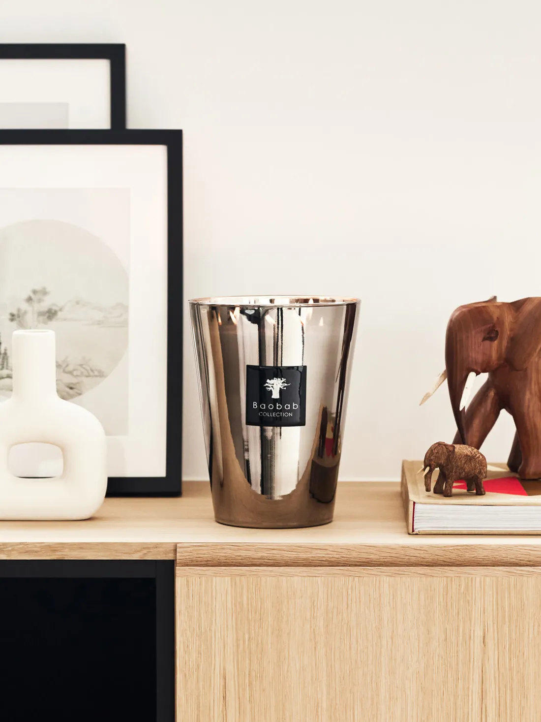 Vela perfumada de cinco mechas Exclusives (ámbar, nuez moscada, vetiver)