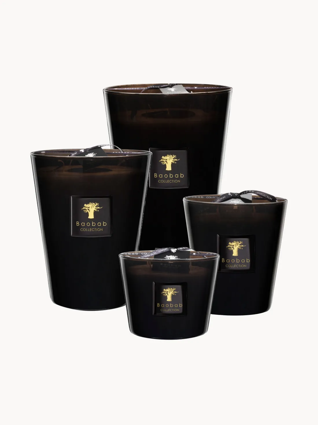 Vela perfumada de cuatro mechas Prestigieuses (cuero, secuoya, ámbar)