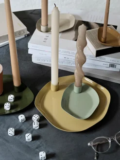 Velas cónicas artesanales Twist, 2 uds.