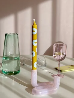 Velas cónicas Happy, 4 uds.