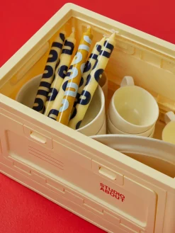 Velas cónicas Happy, 4 uds.